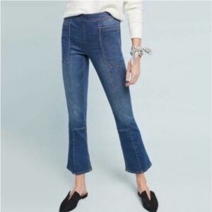 Anthropologie Pilcro Jeans Womens Utility High Rise Cropped Boot Cut Denim 26